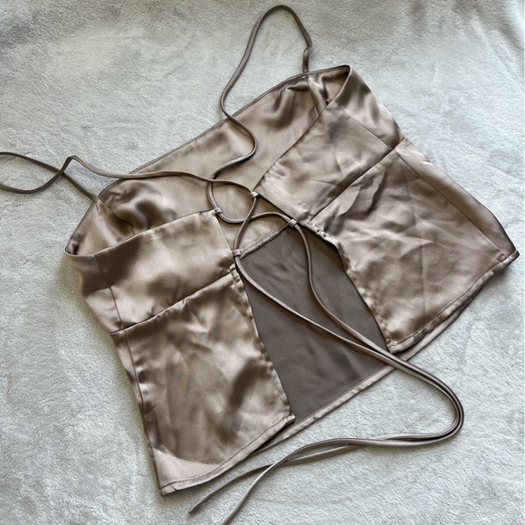 Garage pink corset back tank - Picture 2 of 3